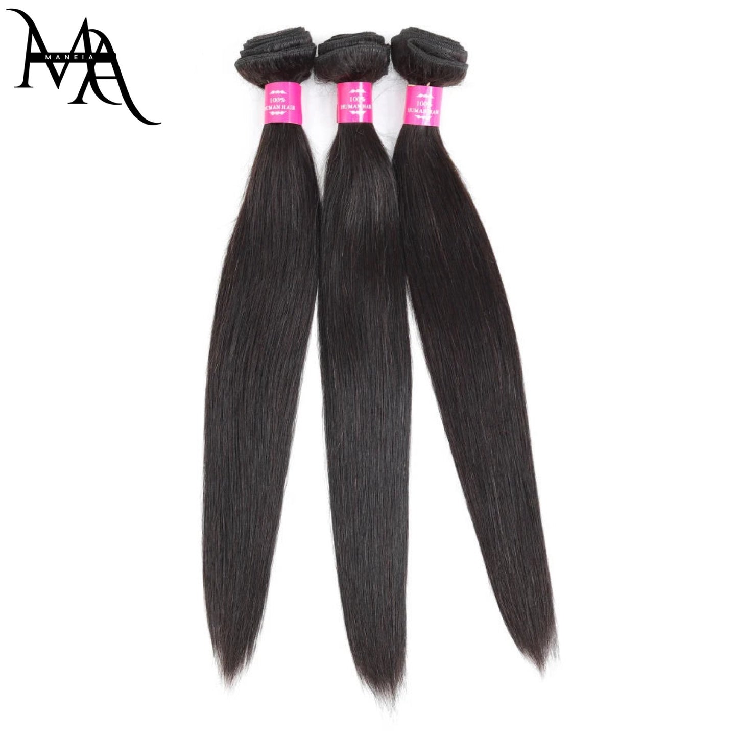 Brazilian Straight Human Hair Bundles With HD Closure With 2x6 Deep Closure