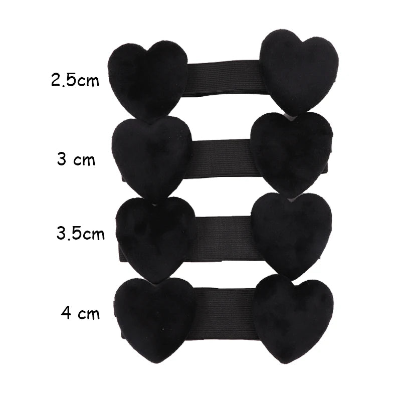 Custom Logo For Elastic Wig Band With Ear Muffs Lace Melting Band With Heart-Shaped Ear Protector Private Label Headband 10Pcs